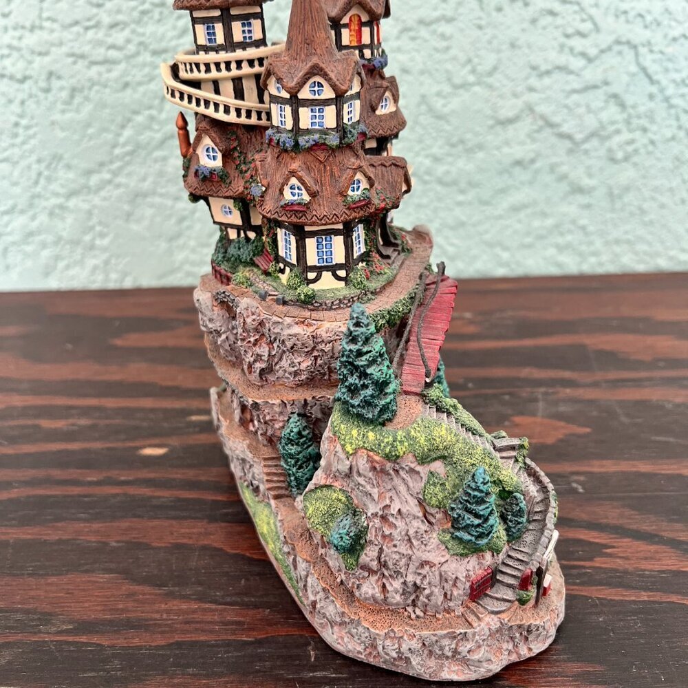 Danbury Mint Sculpture “The House Over the Rickety Bridge” w/ COA - Picture 3 of 6